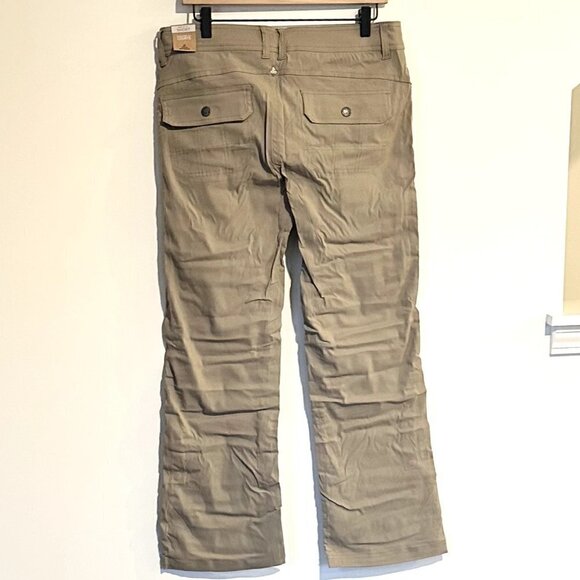 NWT Prana Halle Pant - Short Inseam in Dark Khaki - Size 10 - Picture 11 of 12